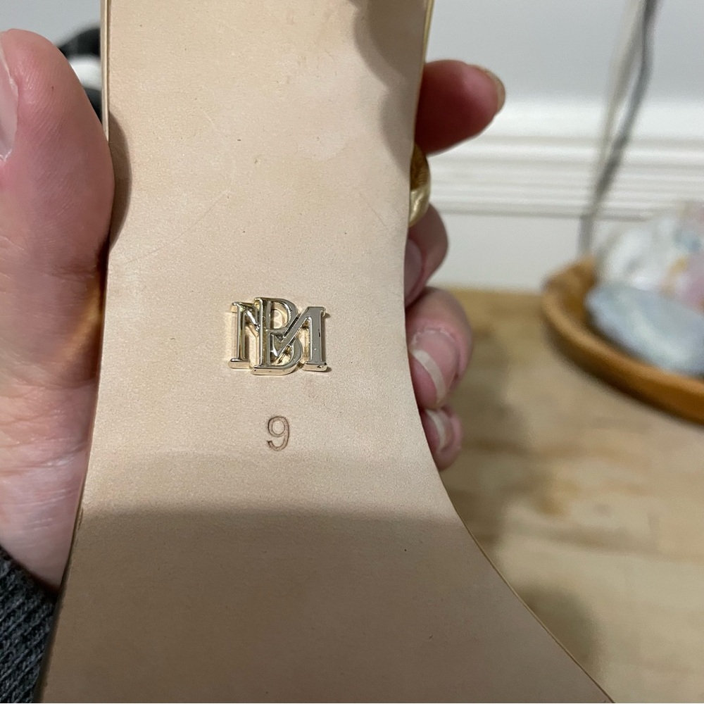 Badgley Mischka Ivette II Metallic Stiletto Sandal Size 9 - Picture 8 of 10